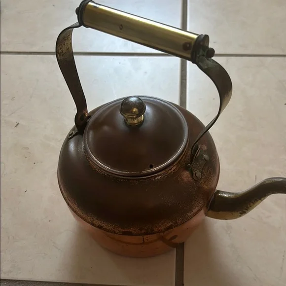 Others Follow Copper and Brass Tea Kettle - Picture 4 of 11